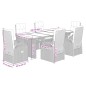 vidaXL 7-tlg. Garten-Essgruppe mit Kissen Schwarz Poly Rattan vidaXL 7-tlg. Garten-Essgruppe mit Kissen Schwarz Poly Rattan
