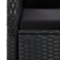 vidaXL 11-tlg. Garten-Essgruppe mit Kissen Schwarz Poly Rattan vidaXL 11-tlg. Garten-Essgruppe mit Kissen Schwarz Poly Rattan