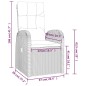 vidaXL 11-tlg. Garten-Essgruppe mit Kissen Schwarz Poly Rattan vidaXL 11-tlg. Garten-Essgruppe mit Kissen Schwarz Poly Rattan