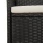 vidaXL 11-tlg. Garten-Essgruppe mit Kissen Schwarz Poly Rattan vidaXL 11-tlg. Garten-Essgruppe mit Kissen Schwarz Poly Rattan