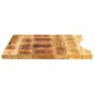 vidaXL Schreibtischplatte mit Aussparung 90x50x2,5 cm Massivholz Mango vidaXL Schreibtischplatte mit Aussparung 90x50x2,5 cm Massivholz Mango