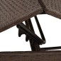 vidaXL Sonnenliegen 2 Stk. mit Tisch Braun Poly Rattan vidaXL Sonnenliegen 2 Stk. mit Tisch Braun Poly Rattan