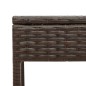 vidaXL Sonnenliegen 2 Stk. mit Tisch Braun Poly Rattan vidaXL Sonnenliegen 2 Stk. mit Tisch Braun Poly Rattan