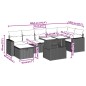 vidaXL 8-tlg. Garten-Sofagarnitur mit Kissen Beige Poly Rattan vidaXL 8-tlg. Garten-Sofagarnitur mit Kissen Beige Poly Rattan