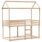 vidaXL Etagenbett ohne Matratze 90x200 cm Massivholz Kiefer vidaXL Etagenbett ohne Matratze 90x200 cm Massivholz Kiefer