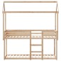 vidaXL Etagenbett ohne Matratze 90x200 cm Massivholz Kiefer vidaXL Etagenbett ohne Matratze 90x200 cm Massivholz Kiefer