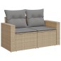 vidaXL 9-tlg. Garten-Sofagarnitur mit Kissen Beige Poly Rattan vidaXL 9-tlg. Garten-Sofagarnitur mit Kissen Beige Poly Rattan