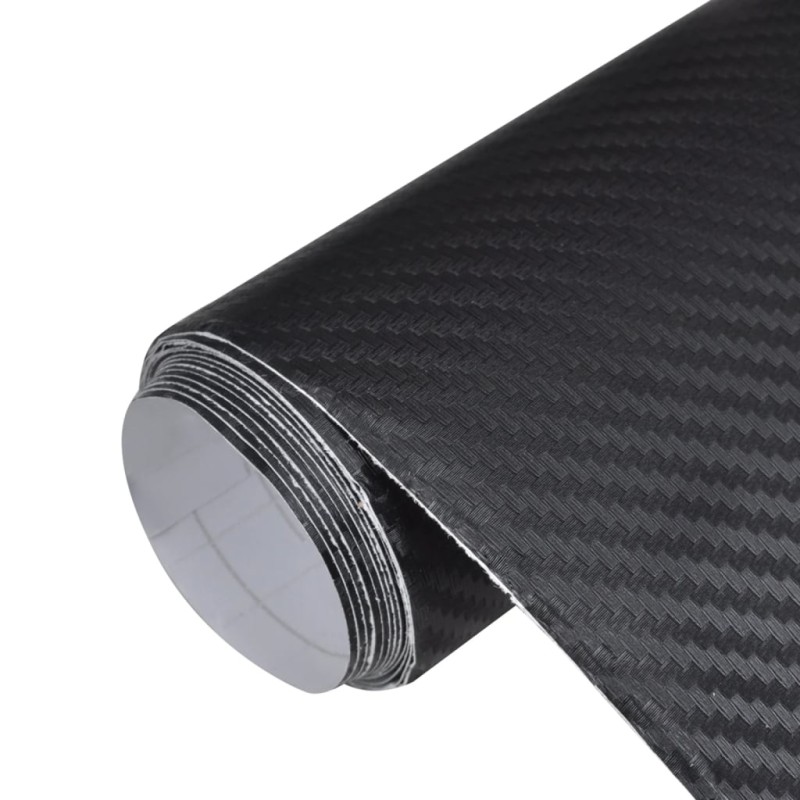 vidaXL Autofolien 2 Stk. 3D Schwarz 100x150 cm+50x150 cm vidaXL Autofolien 2 Stk. 3D Schwarz 100x150 cm+50x150 cm