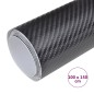 vidaXL Autofolie 4D Schwarz 100x150 cm vidaXL Autofolie 4D Schwarz 100x150 cm