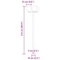 vidaXL Wegeleuchten 2 Stk. Silbern 215 cm Edelstahl vidaXL Wegeleuchten 2 Stk. Silbern 215 cm Edelstahl
