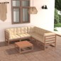 vidaXL 6-tlg. Garten-Lounge-Set mit Kissen Massivholz Kiefer vidaXL 6-tlg. Garten-Lounge-Set mit Kissen Massivholz Kiefer