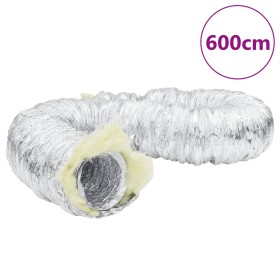 vidaXL Lüftungsschlauch Thermisch Isoliert Aluminium 6 m Ø10 cm