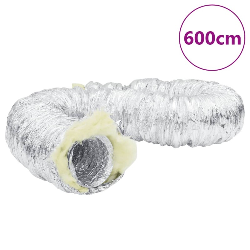 vidaXL Lüftungsschlauch Thermisch Isoliert Aluminium 6 m Ø10 cm vidaXL Lüftungsschlauch Thermisch Isoliert Aluminium 6 m Ø10 cm