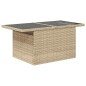 vidaXL 6-tlg. Garten-Sofagarnitur mit Kissen Beige Poly Rattan vidaXL 6-tlg. Garten-Sofagarnitur mit Kissen Beige Poly Rattan