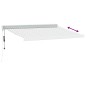 vidaXL Markise Einziehbar Anthrazit & Weiß 3,5x2,5 m Stoff & Aluminium