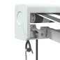 vidaXL Markise Einziehbar Anthrazit & Weiß 3,5x2,5 m Stoff & Aluminium