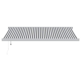 vidaXL Markise Einziehbar Anthrazit und Weiß 4,5x3 m Stoff & Aluminium