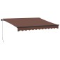 vidaXL Markise Manuell mit LED Braun 300x250 cm vidaXL Markise Manuell mit LED Braun 300x250 cm