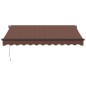 vidaXL Markise Manuell mit LED Braun 300x250 cm vidaXL Markise Manuell mit LED Braun 300x250 cm