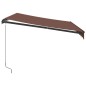 vidaXL Markise Manuell mit LED Braun 300x250 cm vidaXL Markise Manuell mit LED Braun 300x250 cm