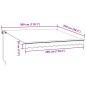 vidaXL Markise Manuell mit LED Braun 300x250 cm vidaXL Markise Manuell mit LED Braun 300x250 cm
