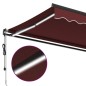 vidaXL Markise Automatisch mit LED Weinrot 450x350 cm vidaXL Markise Automatisch mit LED Weinrot 450x350 cm