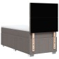 vidaXL Boxspringbett mit Matratze Taupe 90x200 cm Stoff vidaXL Boxspringbett mit Matratze Taupe 90x200 cm Stoff