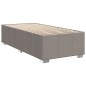 vidaXL Boxspringbett mit Matratze Taupe 90x200 cm Stoff vidaXL Boxspringbett mit Matratze Taupe 90x200 cm Stoff
