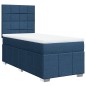 vidaXL Boxspringbett mit Matratze Blau 90x200 cm Stoff vidaXL Boxspringbett mit Matratze Blau 90x200 cm Stoff