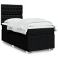 vidaXL Boxspringbett mit Matratze Schwarz 90x200 cm Stoff vidaXL Boxspringbett mit Matratze Schwarz 90x200 cm Stoff