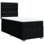 vidaXL Boxspringbett mit Matratze Schwarz 90x200 cm Stoff vidaXL Boxspringbett mit Matratze Schwarz 90x200 cm Stoff