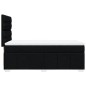 vidaXL Boxspringbett mit Matratze Schwarz 90x200 cm Stoff vidaXL Boxspringbett mit Matratze Schwarz 90x200 cm Stoff