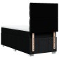 vidaXL Boxspringbett mit Matratze Schwarz 90x200 cm Stoff vidaXL Boxspringbett mit Matratze Schwarz 90x200 cm Stoff