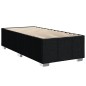 vidaXL Boxspringbett mit Matratze Schwarz 90x200 cm Stoff vidaXL Boxspringbett mit Matratze Schwarz 90x200 cm Stoff