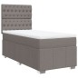 vidaXL Boxspringbett mit Matratze Taupe 90x200 cm Stoff vidaXL Boxspringbett mit Matratze Taupe 90x200 cm Stoff