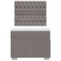 vidaXL Boxspringbett mit Matratze Taupe 90x200 cm Stoff vidaXL Boxspringbett mit Matratze Taupe 90x200 cm Stoff