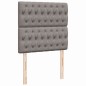 vidaXL Boxspringbett mit Matratze Taupe 90x200 cm Stoff vidaXL Boxspringbett mit Matratze Taupe 90x200 cm Stoff