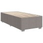 vidaXL Boxspringbett mit Matratze Taupe 90x200 cm Stoff vidaXL Boxspringbett mit Matratze Taupe 90x200 cm Stoff
