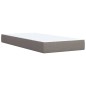 vidaXL Boxspringbett mit Matratze Taupe 90x200 cm Stoff vidaXL Boxspringbett mit Matratze Taupe 90x200 cm Stoff