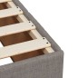 vidaXL Boxspringbett mit Matratze Taupe 90x200 cm Stoff vidaXL Boxspringbett mit Matratze Taupe 90x200 cm Stoff