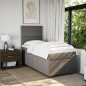 vidaXL Boxspringbett mit Matratze Taupe 90x200 cm Stoff vidaXL Boxspringbett mit Matratze Taupe 90x200 cm Stoff