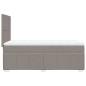 vidaXL Boxspringbett mit Matratze Taupe 90x200 cm Stoff vidaXL Boxspringbett mit Matratze Taupe 90x200 cm Stoff