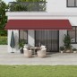vidaXL Markise Automatisch mit LED Weinrot 600x350 cm vidaXL Markise Automatisch mit LED Weinrot 600x350 cm