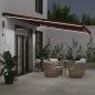 vidaXL Markise Automatisch mit LED Weinrot 600x350 cm vidaXL Markise Automatisch mit LED Weinrot 600x350 cm