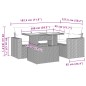 vidaXL 5-tlg. Garten-Sofagarnitur mit Kissen Beige Poly Rattan vidaXL 5-tlg. Garten-Sofagarnitur mit Kissen Beige Poly Rattan