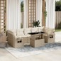 vidaXL 8-tlg. Garten-Sofagarnitur mit Kissen Beige Poly Rattan vidaXL 8-tlg. Garten-Sofagarnitur mit Kissen Beige Poly Rattan