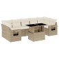 vidaXL 8-tlg. Garten-Sofagarnitur mit Kissen Beige Poly Rattan vidaXL 8-tlg. Garten-Sofagarnitur mit Kissen Beige Poly Rattan