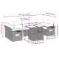 vidaXL 8-tlg. Garten-Sofagarnitur mit Kissen Beige Poly Rattan vidaXL 8-tlg. Garten-Sofagarnitur mit Kissen Beige Poly Rattan