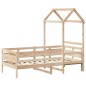 vidaXL Tagesbett mit Dach 90x190 cm Massivholz Kiefer vidaXL Tagesbett mit Dach 90x190 cm Massivholz Kiefer