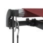 vidaXL Markise Automatisch mit LEDs Weinrot 350x250 cm vidaXL Markise Automatisch mit LEDs Weinrot 350x250 cm